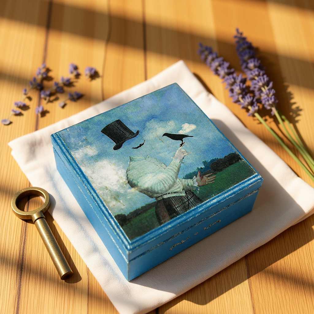 521a9fc27c7d471db2699b6aecafb3c9 Vintage retro keepsake box, handmade with decoupage technique, Ρετρό βίντατζ κουτί αποθήκευσης, χειροποίητο ντεκουπάζ