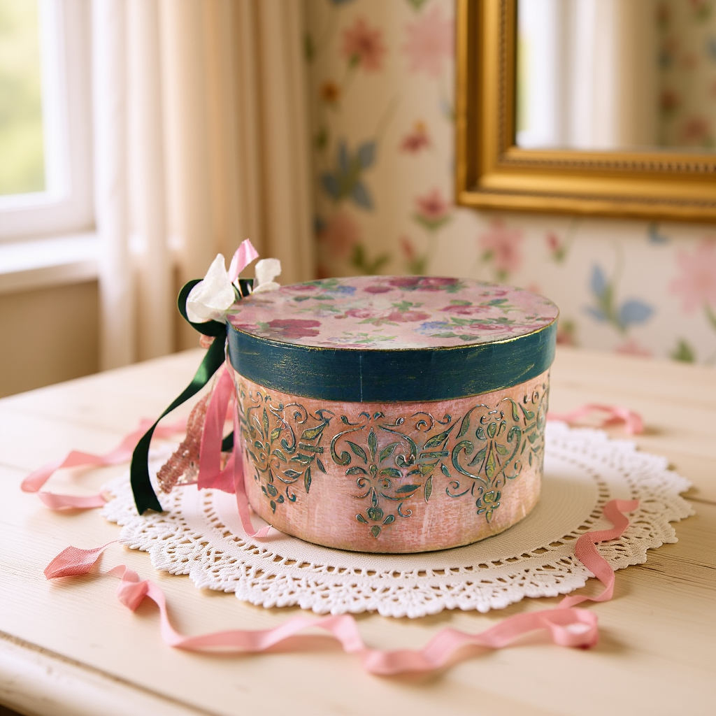 6ca0b5710213417c9c285e17dfa26eb4 Vintage retro keepsake box, handmade with decoupage technique, Ρετρό βίντατζ κουτί αποθήκευσης, χειροποίητο ντεκουπάζ