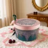 Vintage retro keepsake box, handmade with decoupage technique, Ρετρό βίντατζ κουτί αποθήκευσης, χειροποίητο ντεκουπάζ