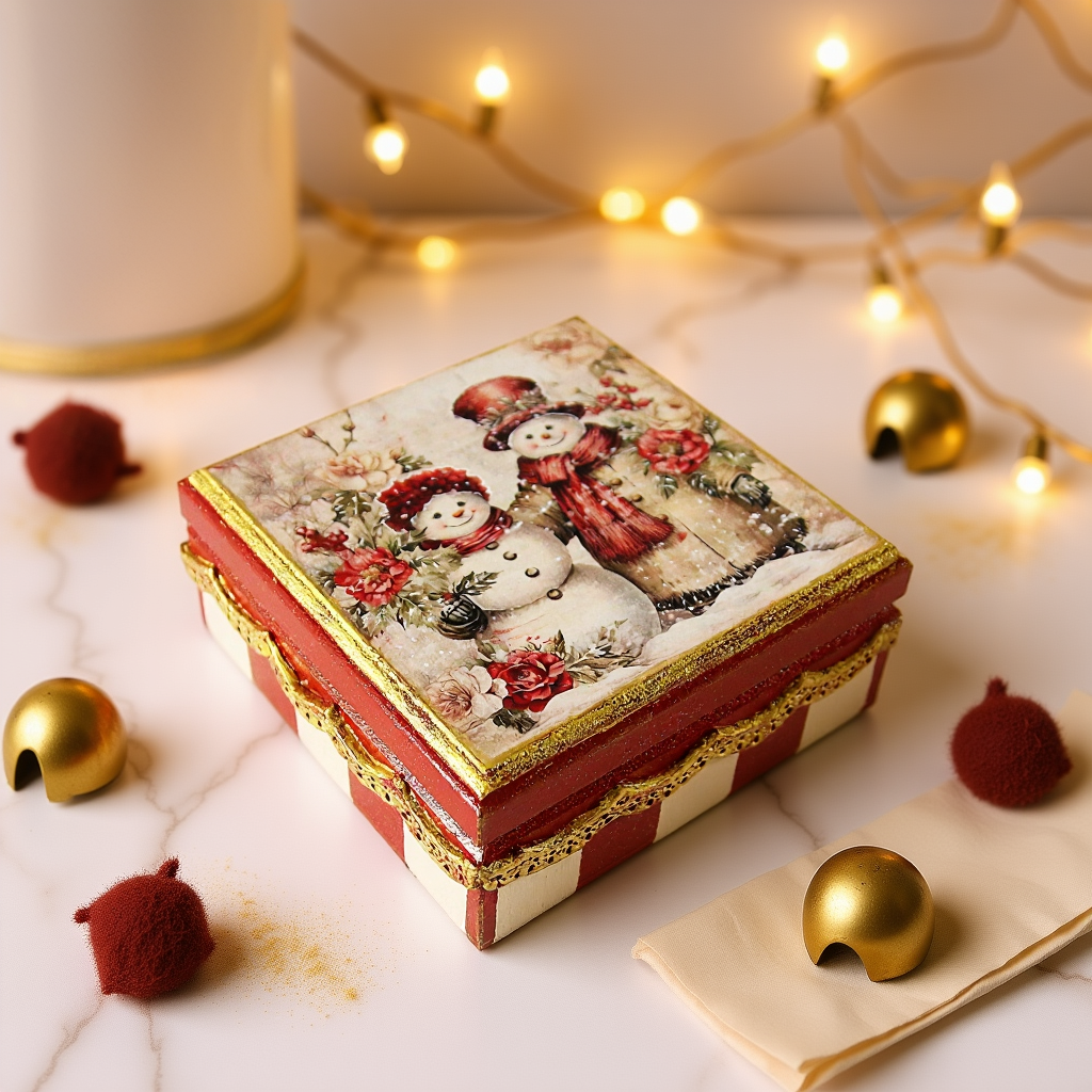 97a2e18ca4284b8798719c2fbb6436d1 Vintage retro keepsake box, handmade with decoupage technique, Ρετρό βίντατζ κουτί αποθήκευσης, χειροποίητο ντεκουπάζ