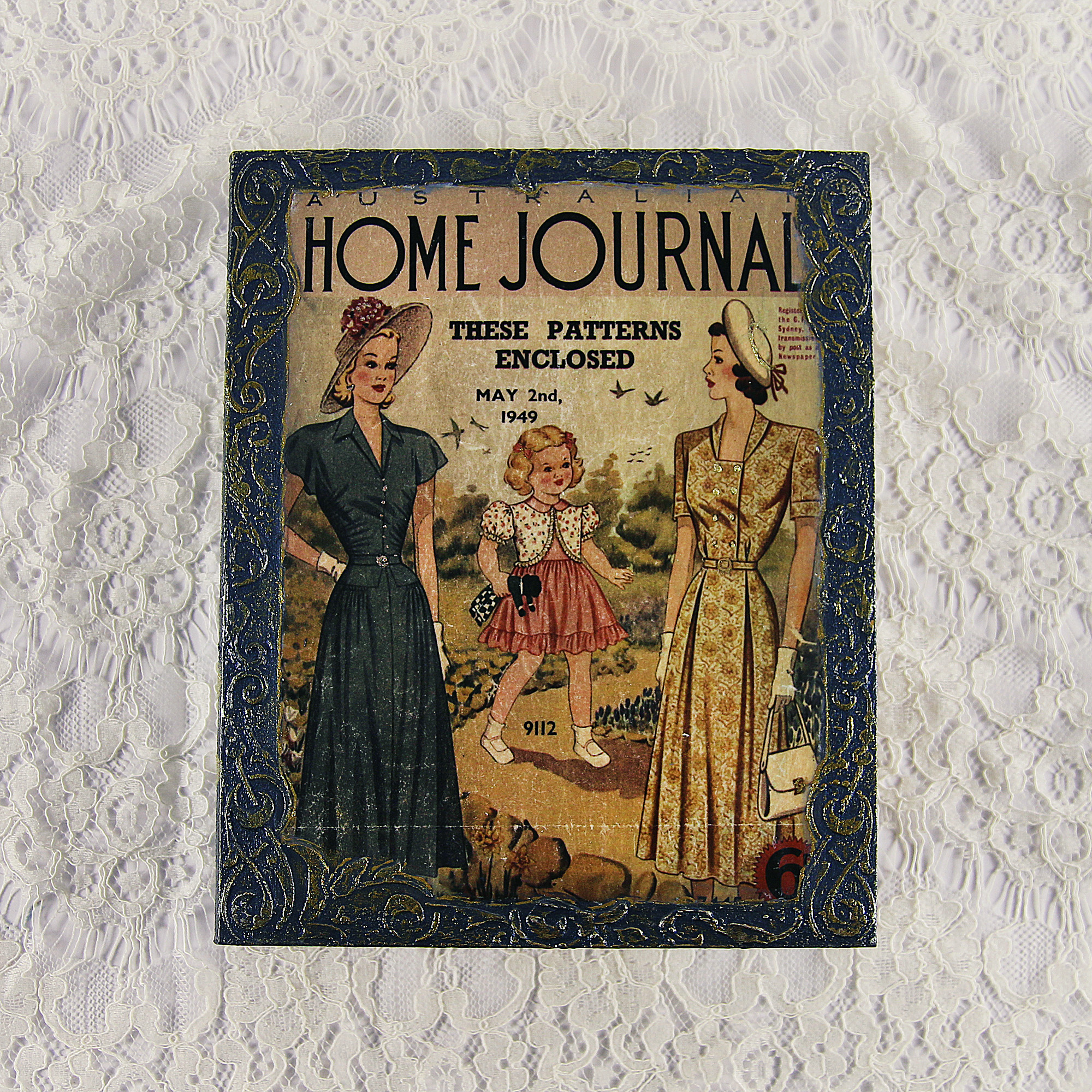 IMG_8339 Vintage retro keepsake box, handmade with decoupage technique, Ρετρό βίντατζ κουτί αποθήκευσης, χειροποίητο ντεκουπάζ