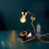 Retro telephone desk lamp, upcycled vintage decor, unique lighting, Ρετρό φωτιστικό τηλέφωνο, ανακυκλωμένο vintage διακοσμητικό
