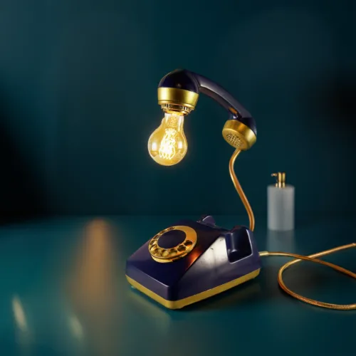 Retro telephone desk lamp, upcycled vintage decor, unique lighting, Ρετρό φωτιστικό τηλέφωνο, ανακυκλωμένο vintage διακοσμητικό