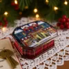 Vintage retro keepsake box, handmade with decoupage technique, Ρετρό βίντατζ κουτί αποθήκευσης, χειροποίητο ντεκουπάζ