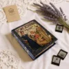 Vintage retro keepsake box, handmade with decoupage technique, Ρετρό βίντατζ κουτί αποθήκευσης, χειροποίητο ντεκουπάζ