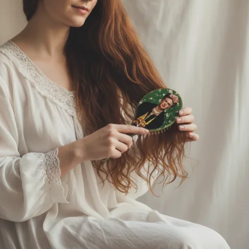 Personalized bamboo hairbrush, eco, προσωποιημένη χειροποίητη βούρτσα μπαμπού