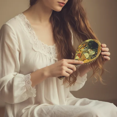 Personalized bamboo hairbrush, eco, προσωποιημένη χειροποίητη βούρτσα μπαμπού