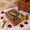 Vintage retro keepsake box, handmade with decoupage technique, Ρετρό βίντατζ κουτί αποθήκευσης, χειροποίητο ντεκουπάζ