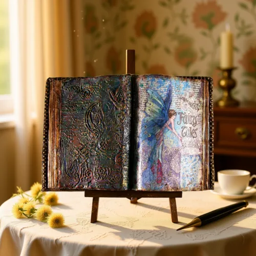 Decorative Book: Vintage Fairy Tales Design, Handmade