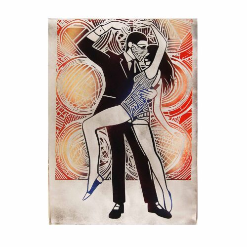 The Dancers, Metal Wall Art, Aluminum 50x70cm