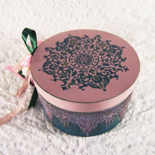 Vintage retro keepsake box, handmade with decoupage technique, Ρετρό βίντατζ κουτί αποθήκευσης, χειροποίητο ντεκουπάζ