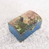 Vintage retro keepsake box, handmade with decoupage technique, Ρετρό βίντατζ κουτί αποθήκευσης, χειροποίητο ντεκουπάζ
