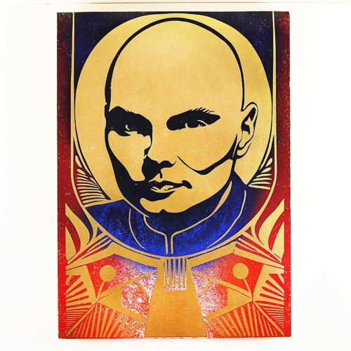 Billy Corgan Portrait Metal Wall Art, Custom Material & Sizes
