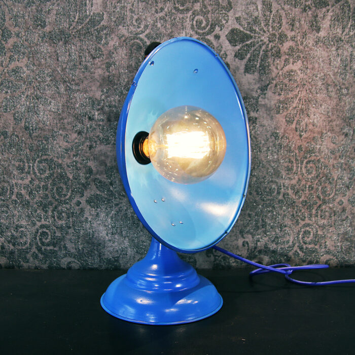 Vintage Electric Heater Lamp, Refurbished Retro Light