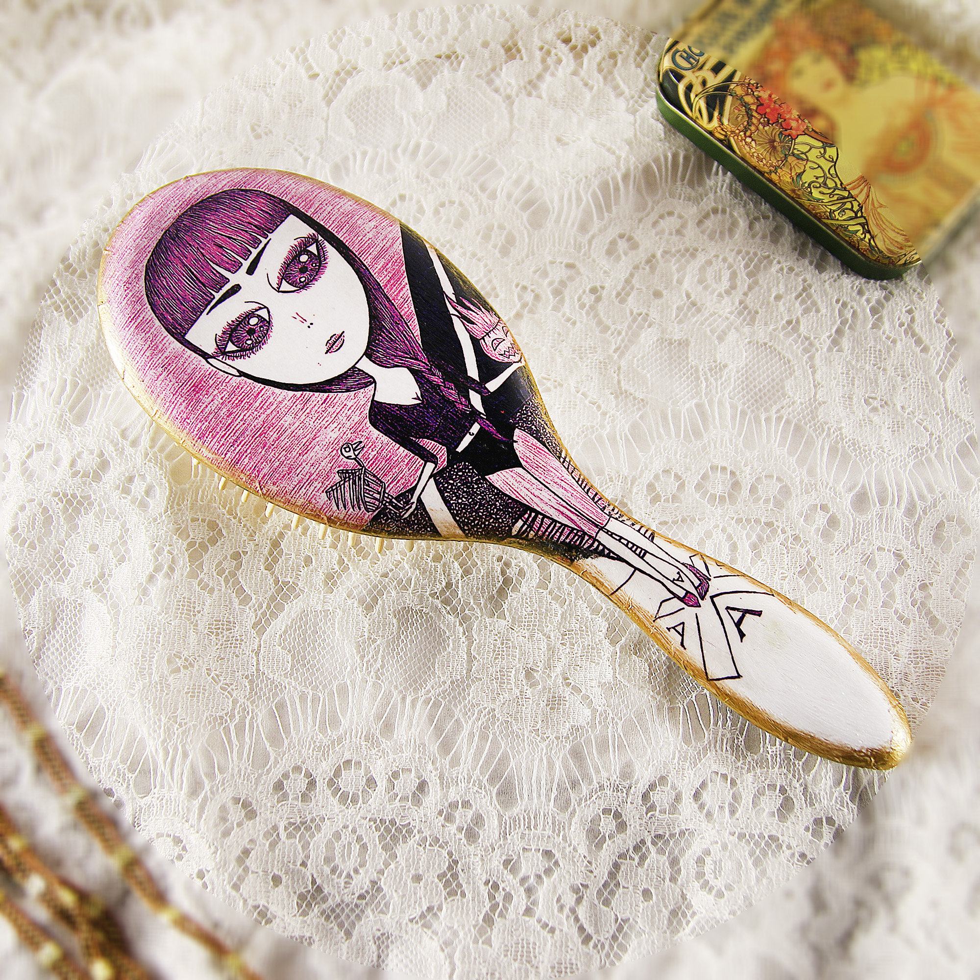 IMG_7581 Personalized bamboo hairbrush, eco, προσωποιημένη χειροποίητη βούρτσα μπαμπού