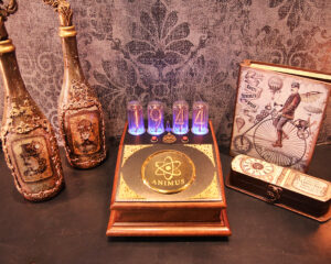 steampunk αισθητική, nixie tube clock