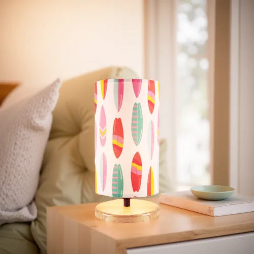 Surfboards Lampshade Table Lamp, Helix Glow Series