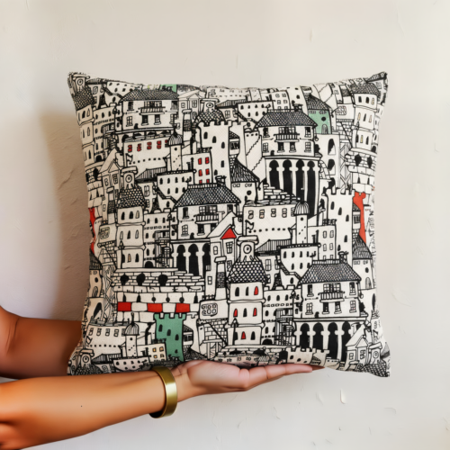 Cityscape Pillow Cover