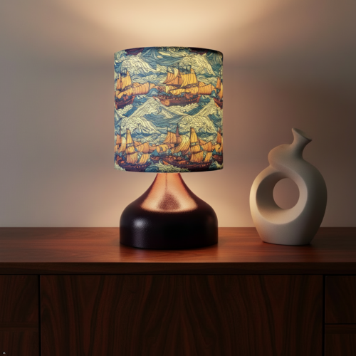 Vintage Ships Table Lamp, Arcane Glow Series