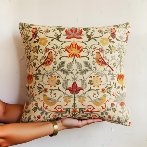 William Morris: Strawberry Thief Pillow Cover
