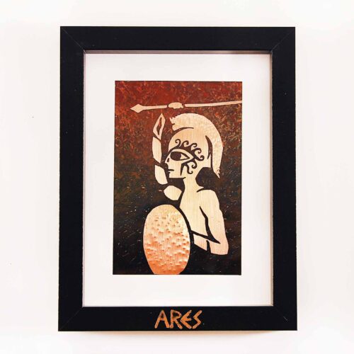 Ares God Original Copper Artwork