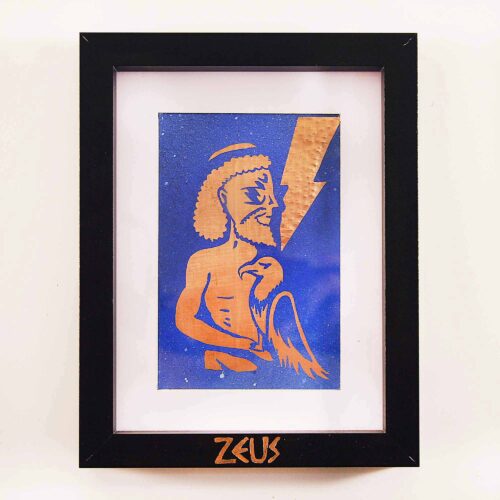 Zeus God Original Copper Artwork