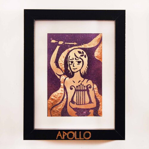 Apollo God Original Copper Artwork
