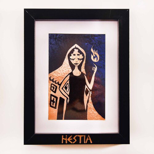 Hestia Goddess Original Copper Artwork