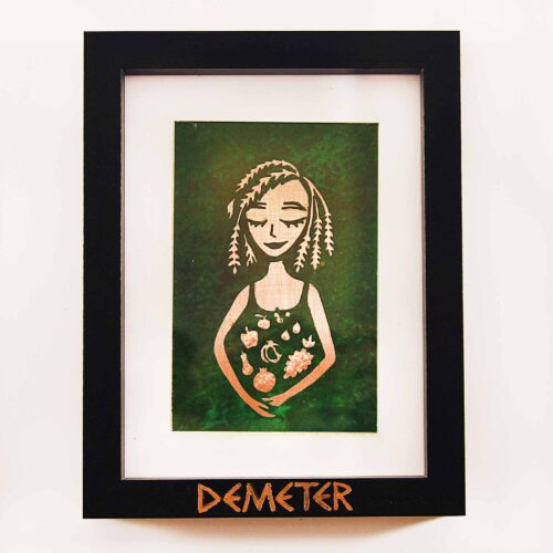 Demeter Goddess Original Copper Artwork